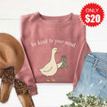 Be Kind To Your Mind Sweatshirt - Heather Mauve - 20 product image 1