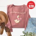 Fight The Bad Cells Sweatshirt - Heather Mauve - 20 product image 1