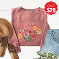 It's Okay Sweatshirt - Heather Mauve - 20 product image 1