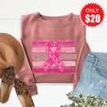Pink Ribbon Sweatshirt - Heather Mauve - 20 product image 1