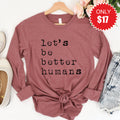 Better Humans Long Sleeve - Heather Mauve - 17 product image 1