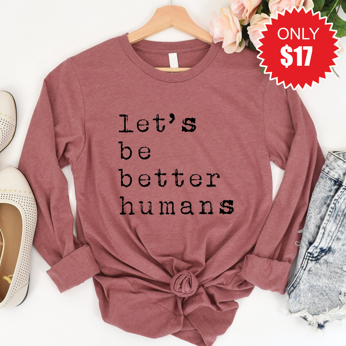Better Humans Long Sleeve - Heather Mauve - 17 product image 1