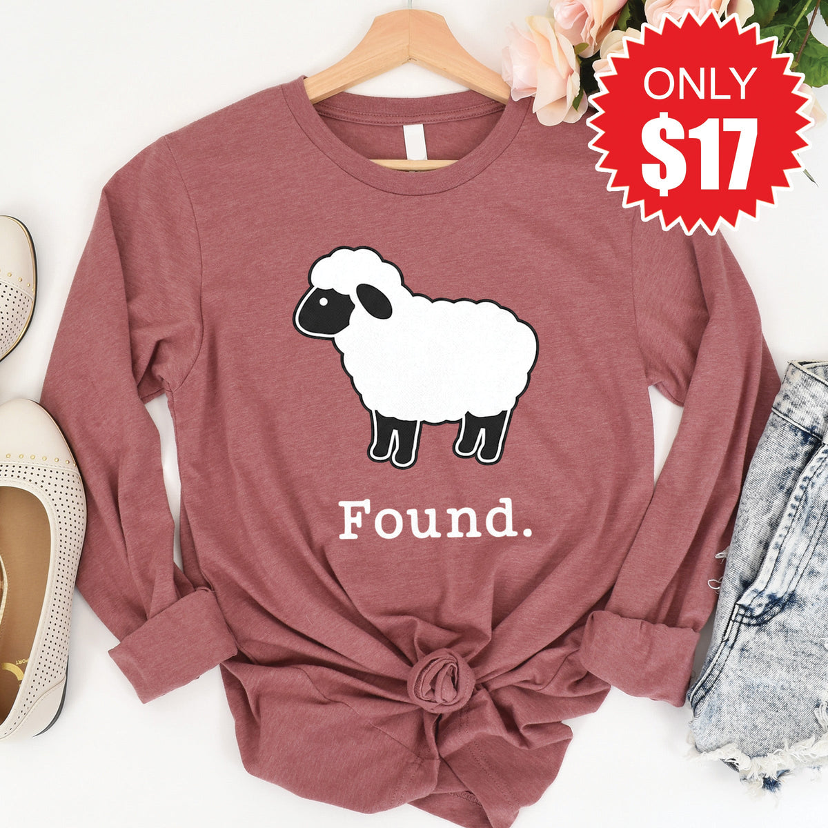 Found Long Sleeve - Heather Mauve - 17 product image 1