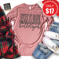 Jesus Is Born Long Sleeve - Heather Mauve - 17 product image 1