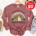 Faith Can Move Mountains Long Sleeve - Heather Mauve - 17 product image 1