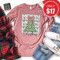 Merry Christmas Long Sleeve - Heather Mauve - 17 product image 1