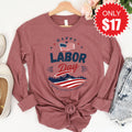 Happy Labor Day Long Sleeve - Heather Mauve - 17 product image 1