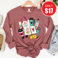 Be Fearless and Faithful Long Sleeve - Heather Mauve - 17 product image 1