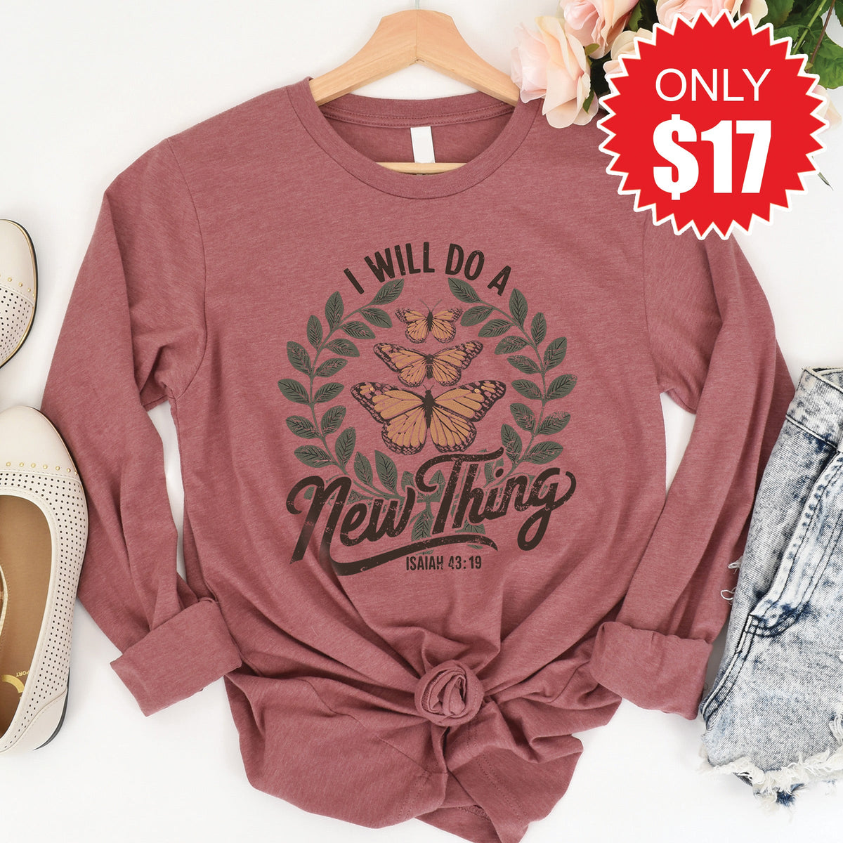 New Thing Long Sleeve - Heather Mauve - 17 product image 1