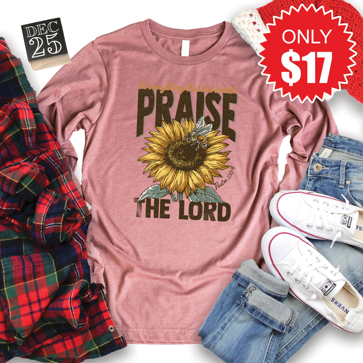 Praise Long Sleeve - Heather Mauve - 17 product image 1