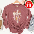 Kingdom of God Long Sleeve - Heather Mauve - 17 product image 1