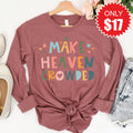Make Heaven Crowded Long Sleeve - Heather Mauve - 17 product image 1