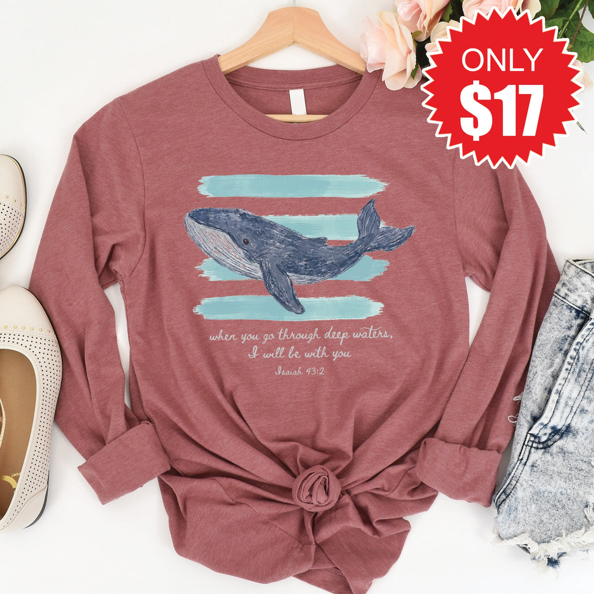 Deep Waters Long Sleeve - Heather Mauve - 17 product image 1