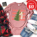 Cross and Christmas Tree Long Sleeve - Heather Mauve - 17 product image 1