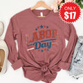 Labor Day Long Sleeve - Heather Mauve - 17 product image 1