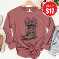 Rooted In Christ Long Sleeve - Heather Mauve - 17 product image 1