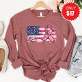 Pink Ribbon Long Sleeve - Heather Mauve - 17 product image 1