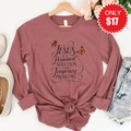 Jesus is a Permanent Solution Long Sleeve - Heather Mauve product image 1