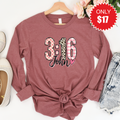John 3:16 Long Sleeve - Heather Mauve - 17 product image 1