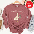 Be Kind To Your Mind Long Sleeve - Heather Mauve - 17 product image 1