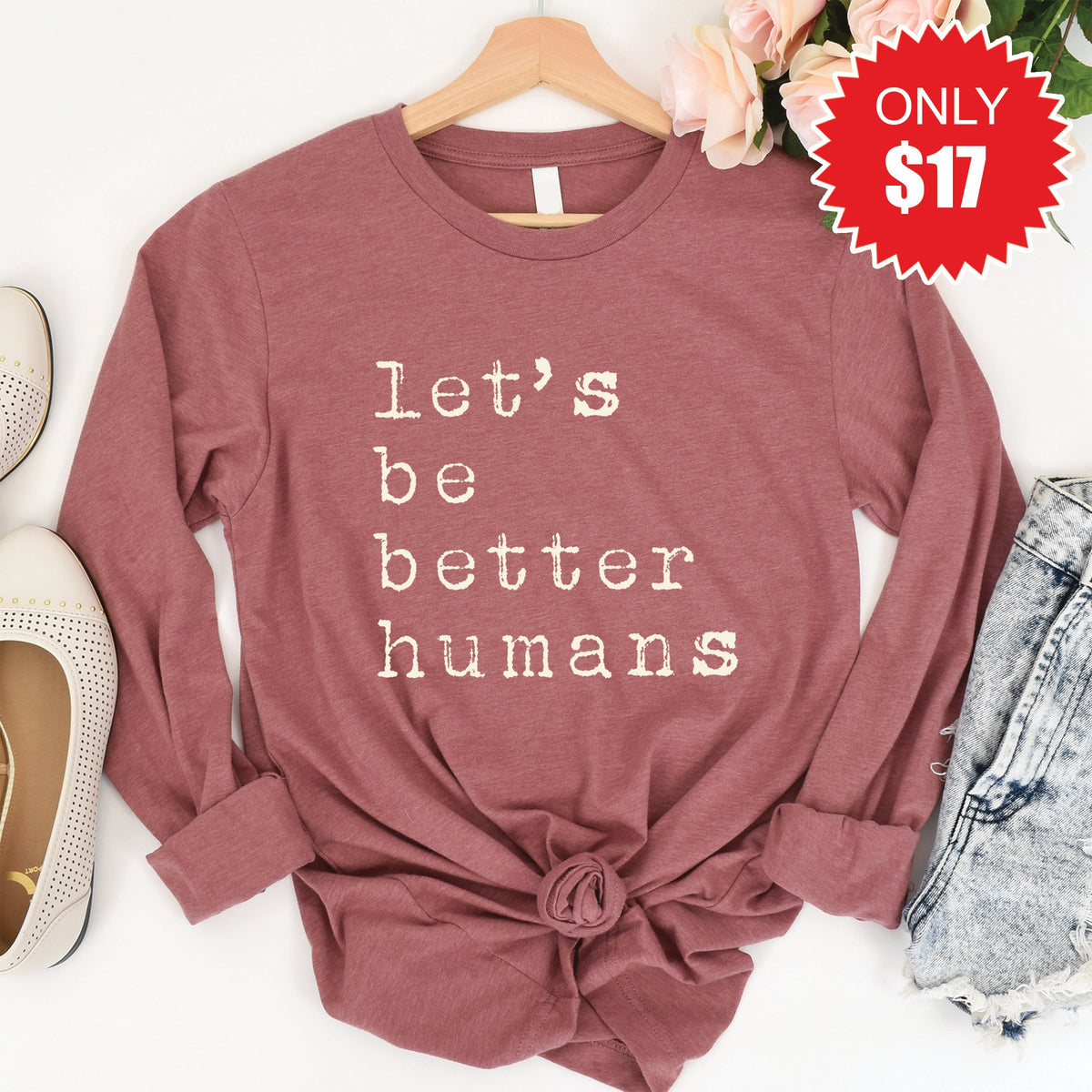 Better Humans Long Sleeve - Heather Mauve - 17 product image 1
