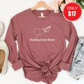 Healing Is Not Linear Long Sleeve - Heather Mauve - 17 product image 1