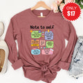 Note To Self Long Sleeve - Heather Mauve - 17 product image 1