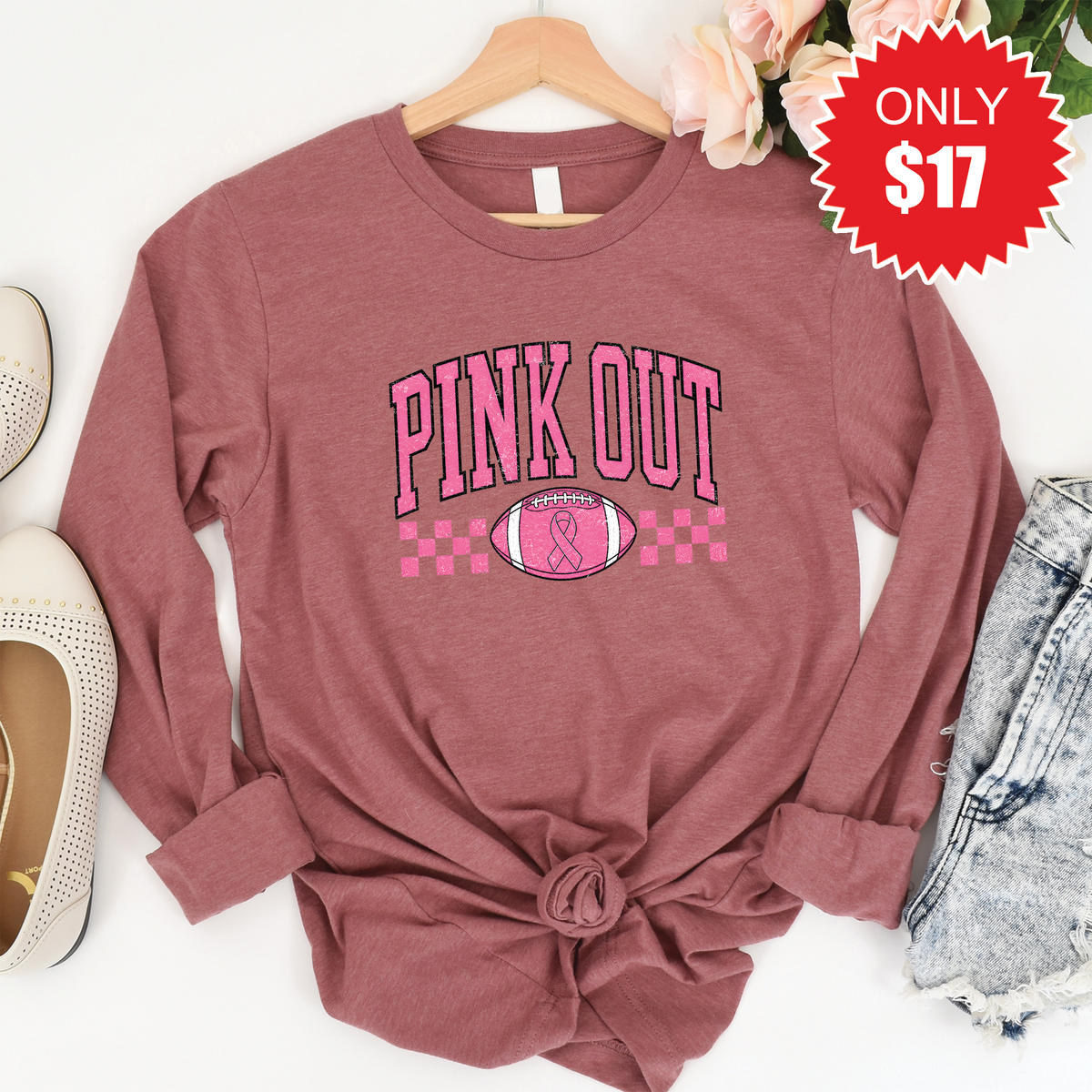 Pink Out Long Sleeve - Heather Mauve - 17 product image 1