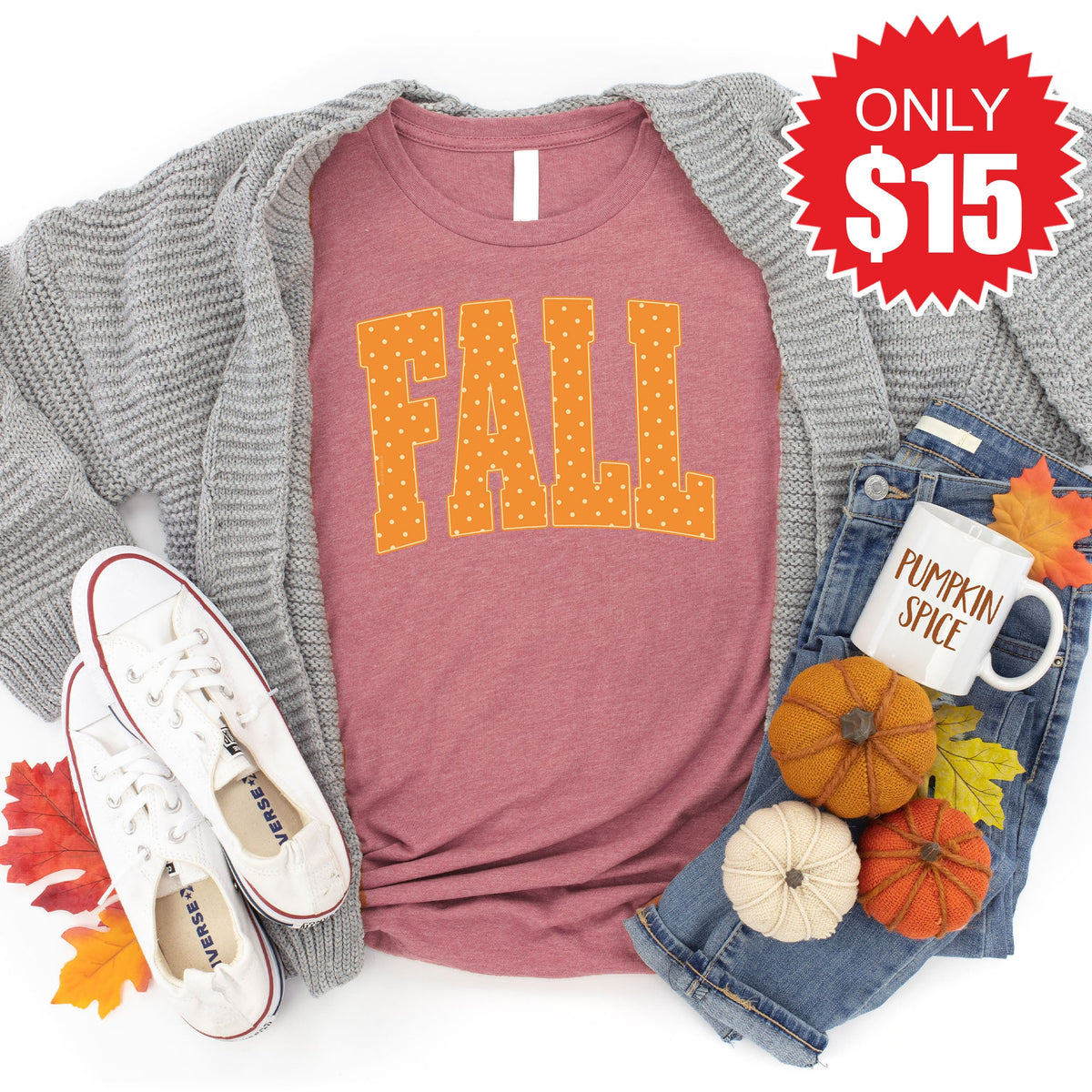 Fall Tee - Heather Mauve - 15 product image 1