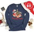 Feral But Festive Long Sleeve - Heather Navy - 17 product image 1