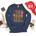Jesus Is The Reason Long Sleeve - Heather Navy - 17 product image 1