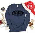 Jesus Crew Long Sleeve - Heather Navy - 17 product image 1