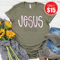 Jesus Saves Tee - Heather Olive - 15 product image 1