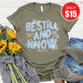 Be Still And Know Tee - Heather Olive - 15 product image 1