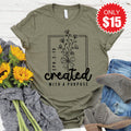 Created With a Purpose Tee - Heather Olive - 15 product image 1