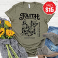 Faith Leads My Way Tee - Heather Olive - 15 product image 1