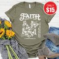 Faith Leads My Way Tee - Heather Olive - 15 product image 1