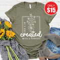Created With a Purpose Tee - Heather Olive - 15 product image 1