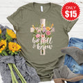 Be Still Bouquet Tee - Heather Olive - 15 product image 1