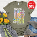 Bloom Where God Plants You Tee - Heather Olive - 15 product image 1
