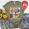 I Will Praise Him Tee - Heather Olive - 15 product image 1