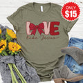 Love Like Jesus Tee - Heather Olive - 15 product image 1