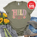 Held By Grace Tee - Heather Olive - 15 product image 1