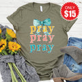 Pray On It Tee - Heather Olive - 15 product image 1
