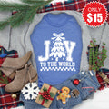 Joy To The World Tee - Heather Royal Blue - 15 product image 1