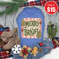 Merry and Bright Tee - Heather Royal Blue - 15 product image 1