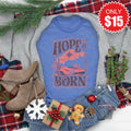 Hope Is Born Tee - Heather Royal Blue - 15 product image 1
