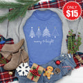 Merry and Bright Tee - Heather Royal Blue - 15 product image 1