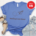 Healing Is Not Linear Tee - Heather Royal Blue - 15 product image 1