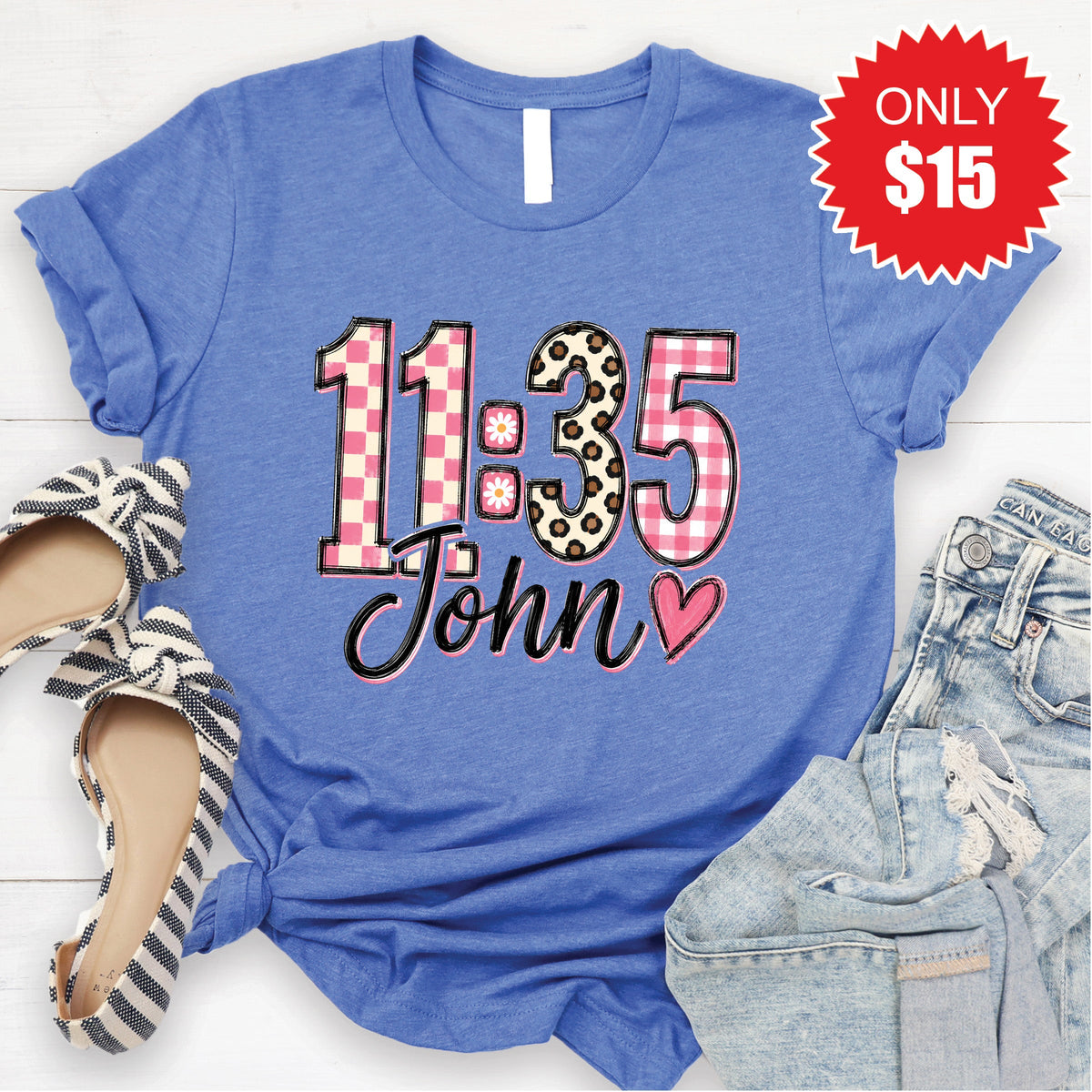 John 11:35 Tee - Heather Royal Blue - 15 product image 1